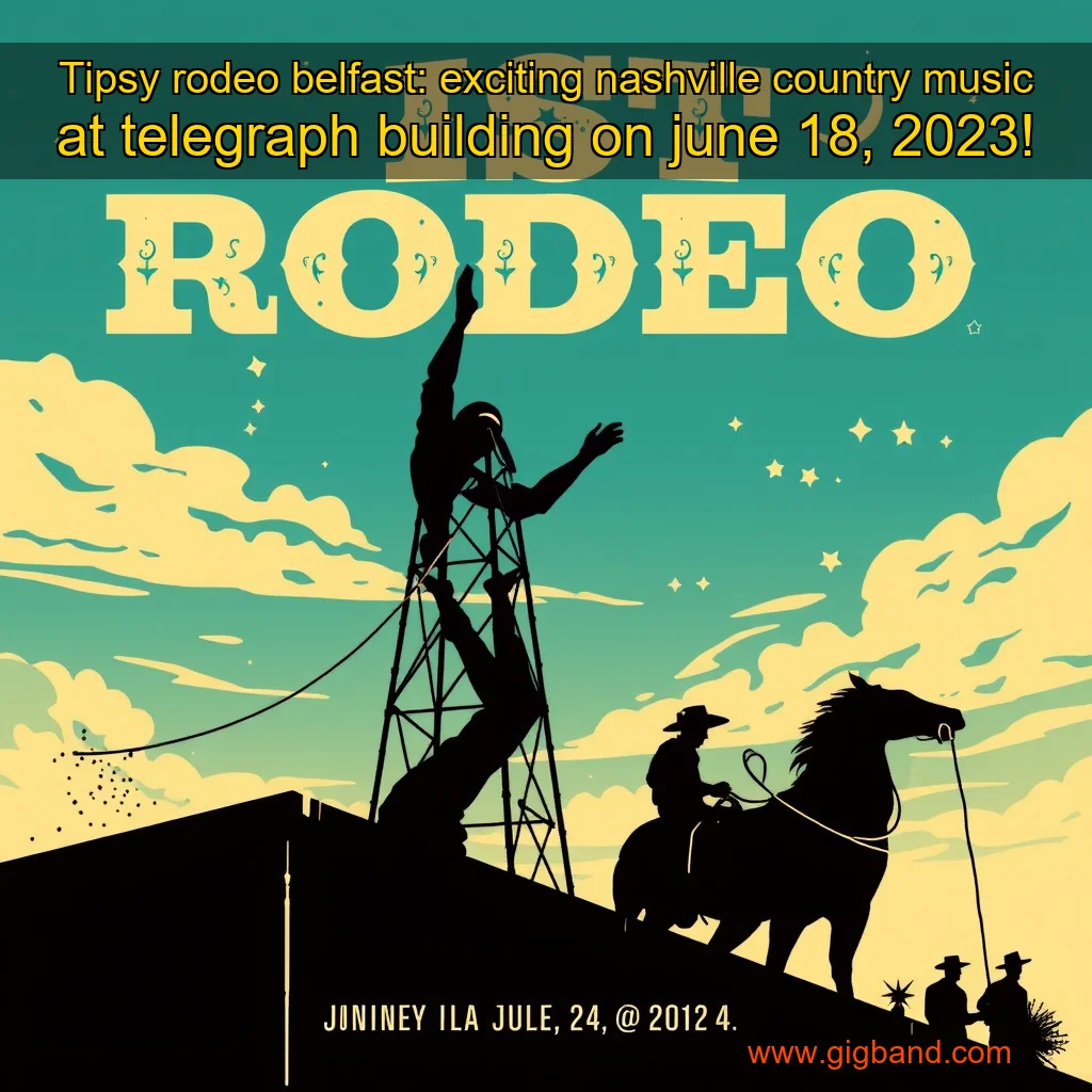 You are currently viewing Tipsy rodeo belfast: exciting nashville country music at telegraph building on june 18, 2023!