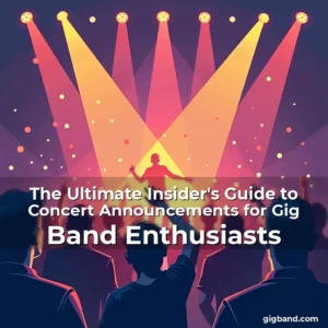 Artistic representation for The Ultimate Insider's Guide to Concert Announcements for Gig Band Enthusiasts
