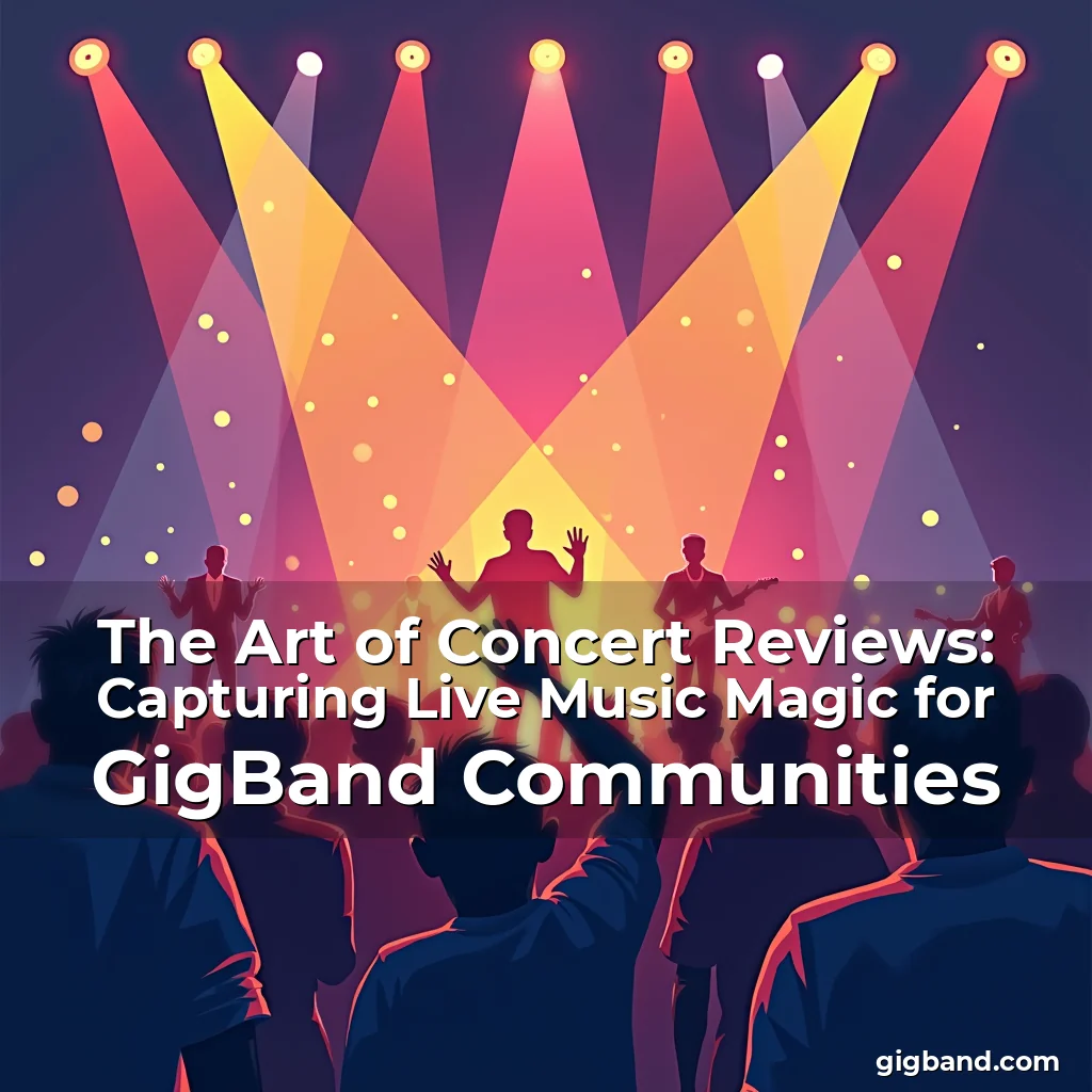 Read more about the article The Art of Concert Reviews: Capturing Live Music Magic for GigBand Communities