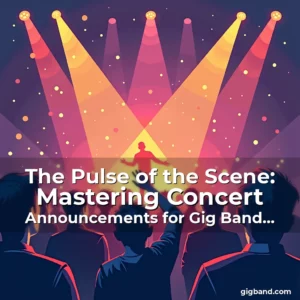 Read more about the article The Pulse of the Scene: Mastering Concert Announcements for Gig Band Communities